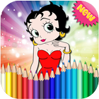 How to Color Betty Boop - Coloring Book icône