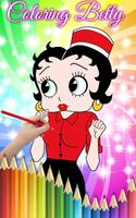 How to Color Betty Boop - Coloring Book capture d'écran 1