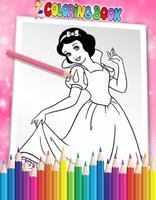 How To Color Disney Princess - Coloring Book โปสเตอร์