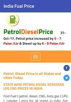 India Fuel Price Cartaz