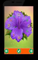 Flower Live  Clock Wallpaper imagem de tela 2