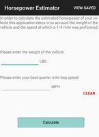 Horsepower Estimator โปสเตอร์