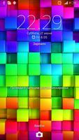 Тема eXPERIAmz - Cube Rainbow capture d'écran 1