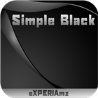 Тема eXPERIAmz- Black abstract icône