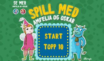 Spill med Amfelia og Oskar Poster