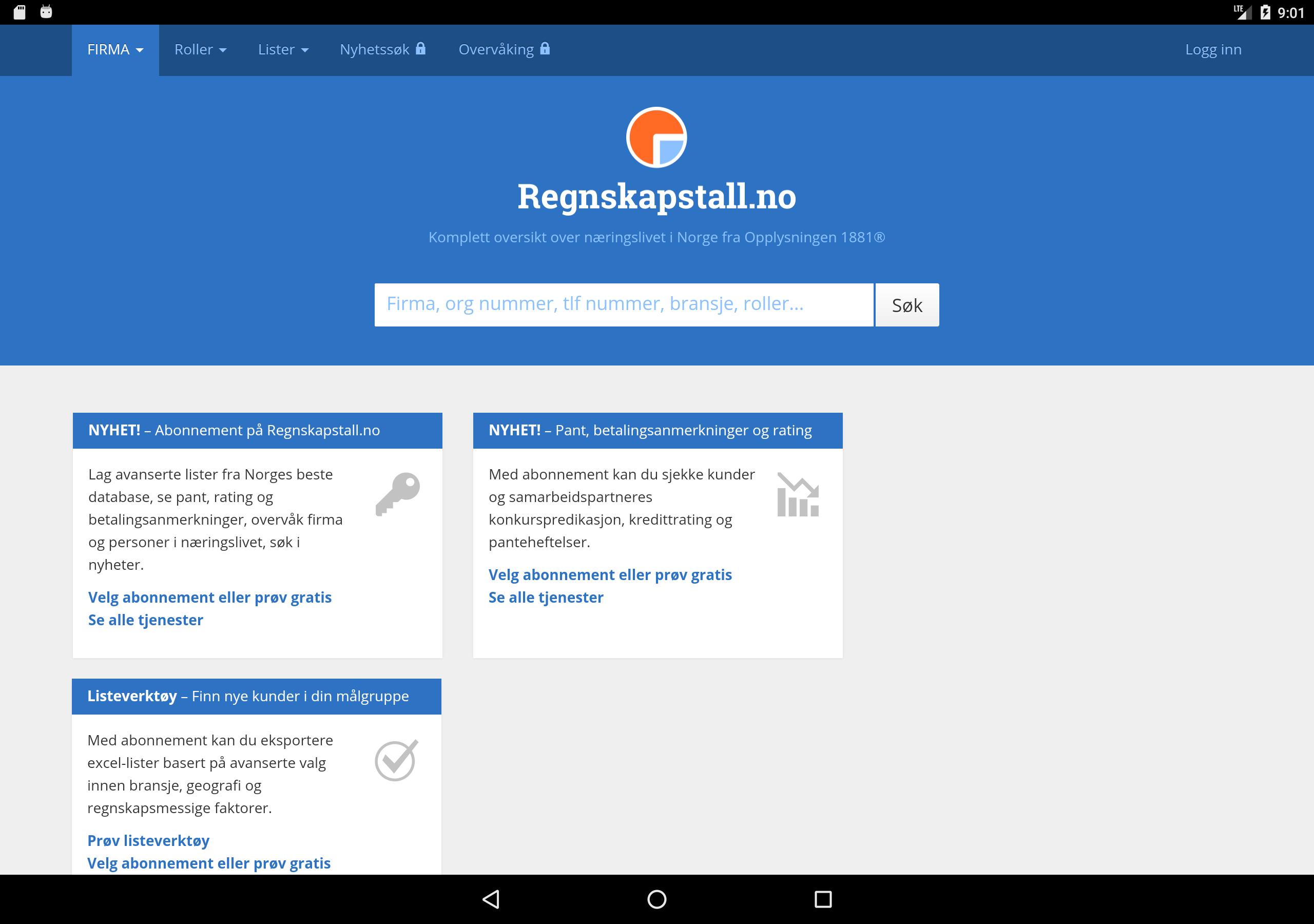 Regnskapstall.no for Android - APK Download