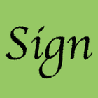 Sign иконка
