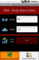 BMI Cal - AMP स्क्रीनशॉट 1