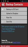 Backup Contacts Plakat