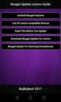 Poster Nougat Update Lenovo Guide