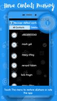 Recover Deleted Contacts ภาพหน้าจอ 3