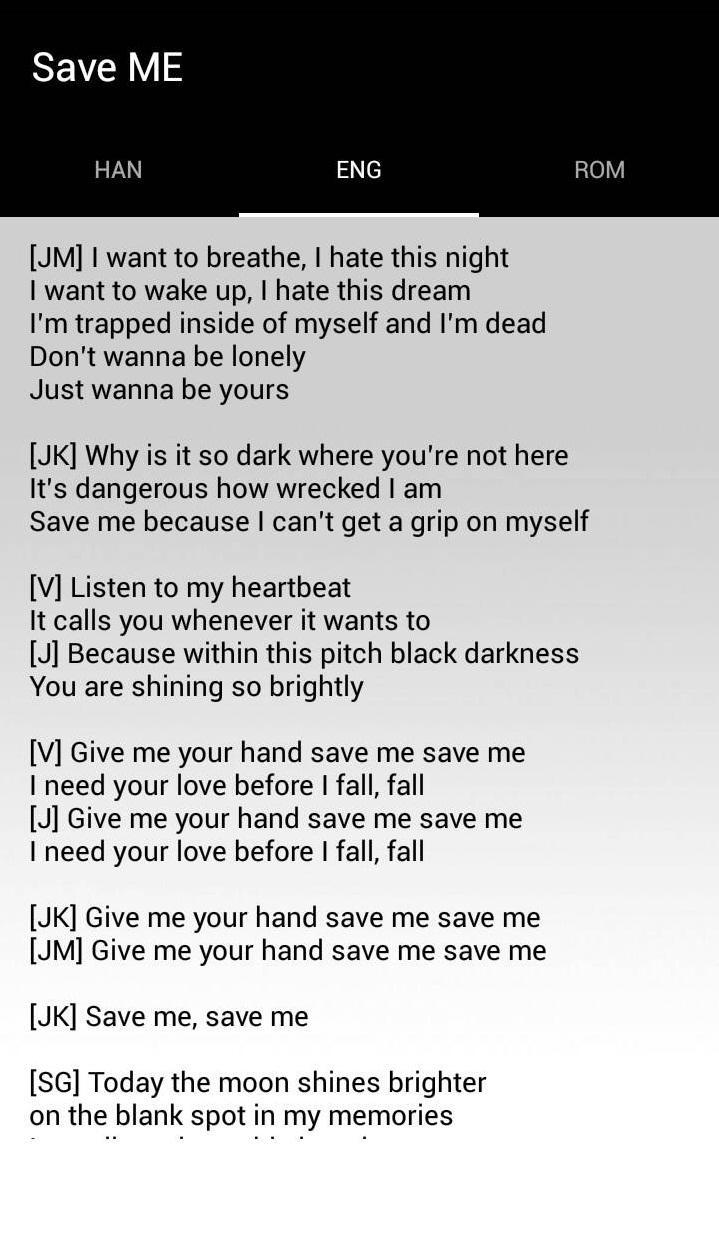 BTS Lyrics for Android - APK Download