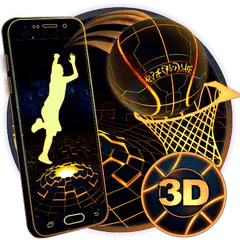 Neon Tech Basketball 3D Theme APK download