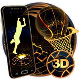 Neon Tech Basketball 3D Theme icône