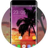 Theme for Nokia Lumia Icon Sunset Beach Wallpaper icône