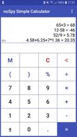 noSpy Simple Calculator 海报