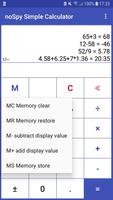 noSpy Simple Calculator تصوير الشاشة 1