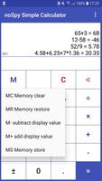 1 Schermata noSpy Simple Calculator