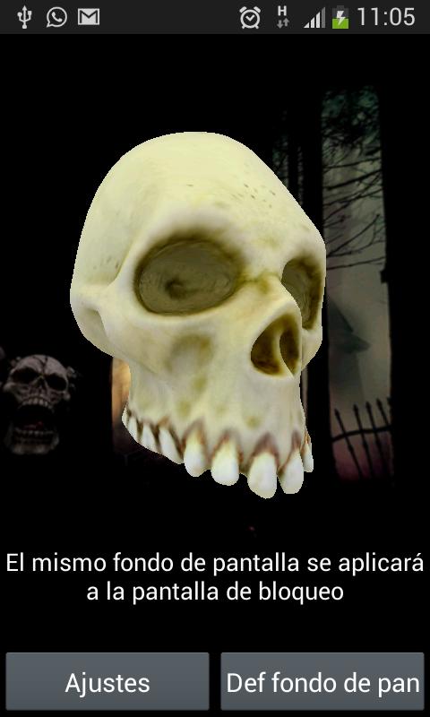 Descarga de APK de Calavera 3D Fondo de Pantalla para Android Descarga de APK de Calavera 3D Fondo de Pantalla para Android