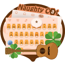 Naughty Cat Theme&Emoji Keyboard-APK