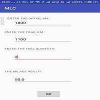 MILAGE CALCULATOR captura de pantalla 1