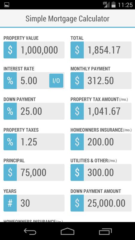 simple mortgage calculator apk download free business app for