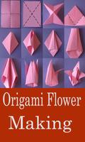 Paper Origami Flower Making Step Video Affiche