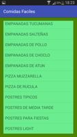 برنامه‌نما Comidas Fáciles - Recetas عکس از صفحه