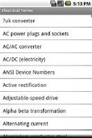 Electrical Terms Poster