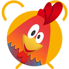 Rooster alarm clock-icoon