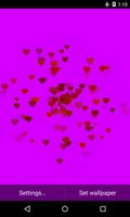 Valentine's hearts Wallpaper capture d'écran 2