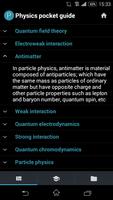 Physics pocket guide الملصق