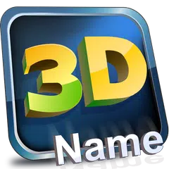 2D und 3D Post Maker Name der Kunst und Logo Maker