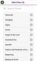 برنامه‌نما God Biblical/Christian Names عکس از صفحه