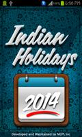 Indian Holidays List  2014 Cartaz