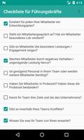 Poster Checkliste für Führungskräfte