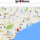 Maine Map Zeichen