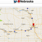 Nebraska Map 아이콘