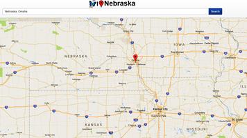 Nebraska Map capture d'écran 1