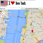 New York City map icône