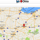 Ohio Map 圖標