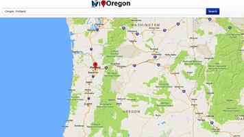 Oregon Map imagem de tela 1