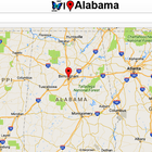 Alabama Map ikona
