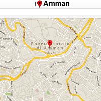 Amman Map Affiche