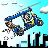 Flying Tuk Tuk Game icône