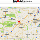 Arkansas Map icône