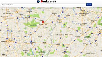 Arkansas Map capture d'écran 1