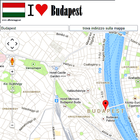 Budapest map icône