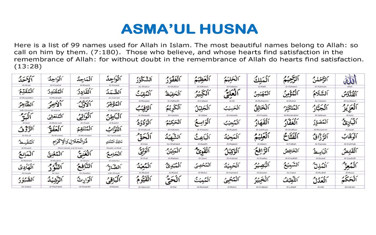 Asmaul Husna Hd