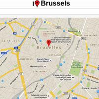 Brussels Map 포스터